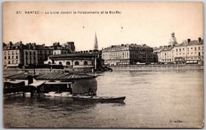 Nantes - La Loire Devant La Poissonnerie Et Le Bouffay France Postcard