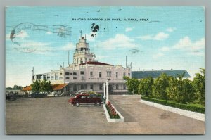 CUBA HAVANA RANCHO BOYEROS AIR PORT VINTAGE POSTCARD
