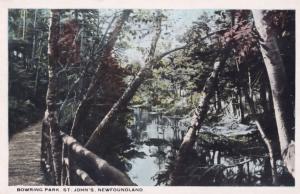 Bowring Park Newfoundland St Johns Canada Postcard