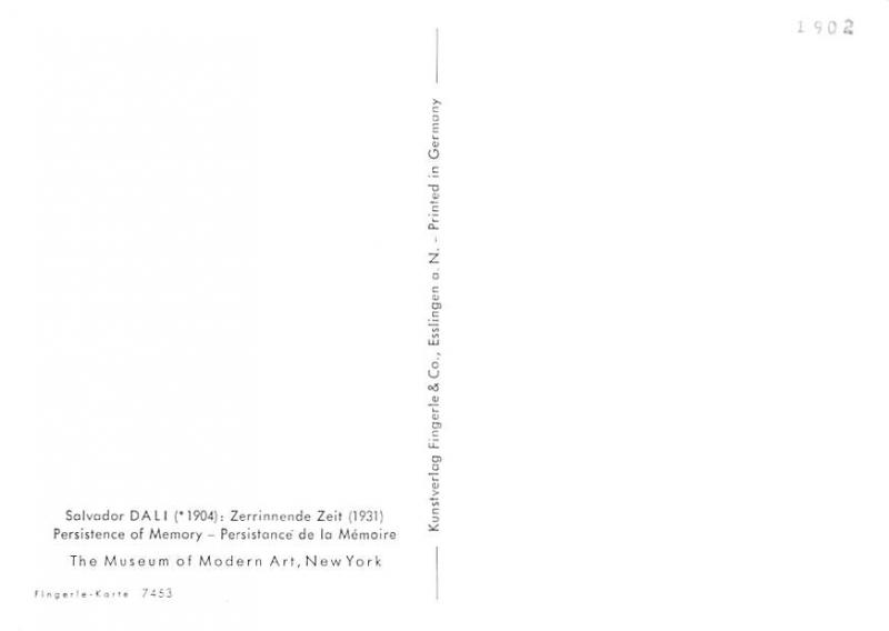 Salvador Dali - Persistence of Memory