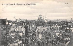 uk32959 london from st dunstans fleet street real photo uk