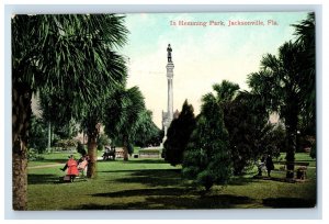 C. 1900-10 In Hemming Park, Jacksonville, Fla Vintage Postcard F147E