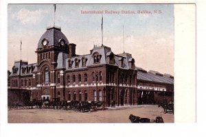 Intercolonial Railway Station, Halifax, Nova Scotia, Horses and Carriages