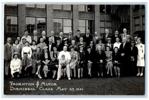 1941 Thornton & Minor Hospital Dismissal Class Kansas City MO RPPC Postcard