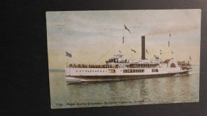 1909 Ship Postcard Cover Seattle Washington to Vancouver Canada SS Yosemite