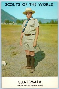 c1968's Guatemala Scouts Of The World Boy Scouts Of America Mountains Postcard