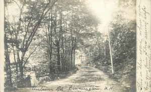 Postcard RPPC New Hampshire Bennington Antrim Road 23-9379