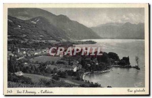 Old Postcard Lake Annecy Talloires general view