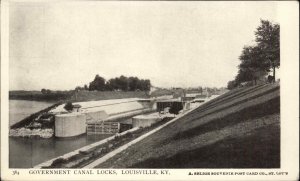 Louisville Kentucky KY Government Canal Locks c1900s-20s Postcard