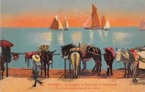 Lot179 the race boats and donkeys for the walk menton france