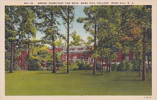 North Carolina Mars Hill Brown Dormitory For Boys