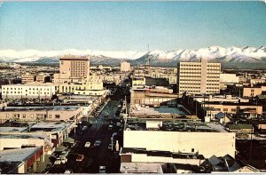 Postcard SHOPS SCENE Anchorage Alaska AK AI0258