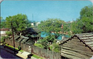 View Overlooking Fort Nashborough, Nshville TN c1952 Vintage Postcard J62