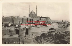 Egypt, Cairo, RPPC, The Citadel, Exterior View, Photo