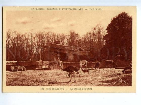 172879 FRANCE PARIS EXPOSITION 1931 Savane Africane Parc ZOO