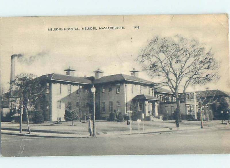 1940's HOSPITAL SCENE Melrose Massachusetts MA W3347