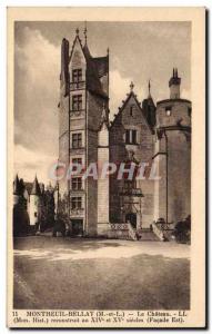 Old Postcard The castle Montreuil Bellay