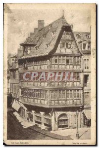 Postcard Old Strasbourg Old House