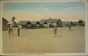 AUGUSTA GA Camp Hancock Brigade HQ c1920 Postcard