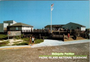 TX, Texas  PADRE ISLAND NATIONAL SEASHORE Malaquite Pavilion Center 4X6 Postcard