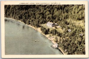 1920's Limberlost Lodge Near Huntsville Ontario Canada Posted Postcard