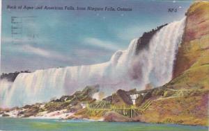 Canada Niagara Falls  Rock Of Ages and American Falls 1961