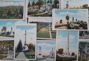 Postcard PA Gettysburg - set of 12