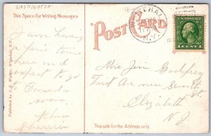 K16/ Whitehall New York Postcard c1910 Masonic Temple Building  191