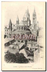 Old Postcard Caen The Church of Saint Etienne