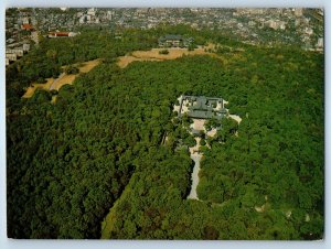 Tokyo Kanto Japan Postcard Greenery Scene Meiji Shrine Aerial View 1965