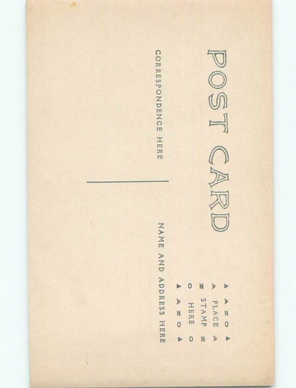 Old rppc BUILDING SCENE Architecture Postcard AB0929