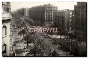 Old Postcard Spain Spain Espana Barcelona Avenida del Generalisimo