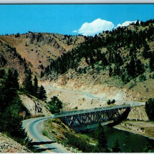 1964 Between Hot Sulphur Springs & Kremmling, Col Byers Canon Canyon Bridge A221