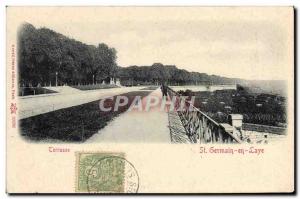 Old Postcard Gerrasse St Germain En Laye Terrace