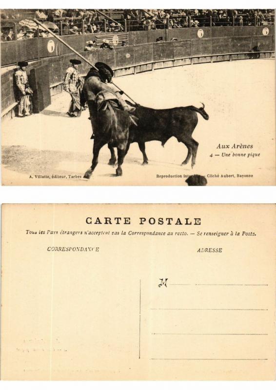 CPA AK Bullfighting - Aux Arenes - Une Bonne Pique (776429)