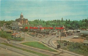 2 Postcards, Auburn, California, Bird's Eye View, Firehouse