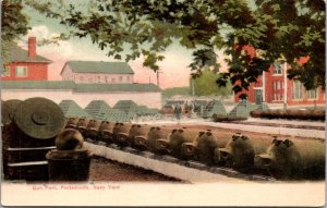 Postcard Gun Park at Portsmouth Navy Yard in Seavey Island, Kittery, Maine‎