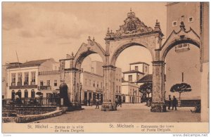 NORMANDY, France; St. Michel, Entree de la ville de Ponte Delgada, 00-10s