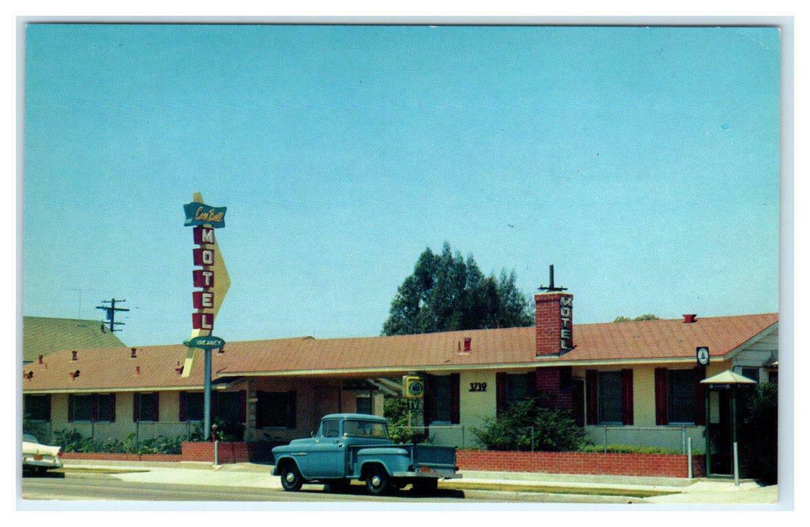 INGLEWOOD, California CA ~ Roadside CASA BELL MOTEL 1950s Pickup Truck ...