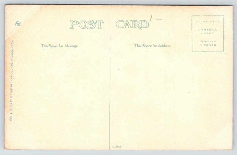 Long Beach California~New Bath House~Bathers on Beach~c1910 Postcard