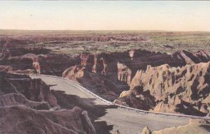 South Dakota Badlands Down From The Pinnacles The Badlands National Monument ...