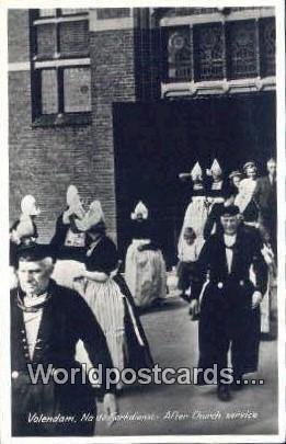 Na de Kerkdienst, After Church Volendam Netherlands 1953 