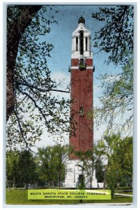 c1940 South Dakota State College Campanile Field Brookings South Dakota Postcard