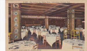 Old Faithful Inn Dining Room Yellowstone National Park 1954 Curteich