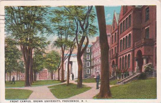 Rhode Island Providence Front Campus Brown University 1924