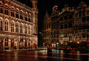 Market Place by Night,Brussels,Belgium BIN