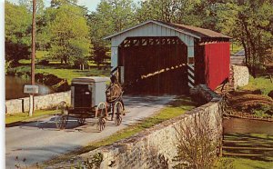 Paradise Bridge and Amish Carriage Amish, Pennsylvania PA  