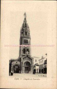 Lyon - Fourviere Chapel - Old Postcard