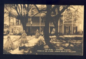 Natchez, Mississippi/MS Postcard, The Elms, Joseph Bentley Kellogg Home