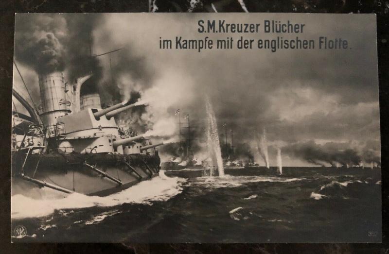 Mint Germany Real Picture Postcard SMS Blücher battlecruiser Kaiserliche Marine